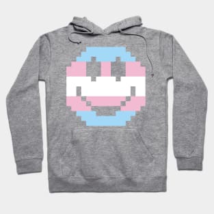 Trans Pride Pixel Smile Hoodie